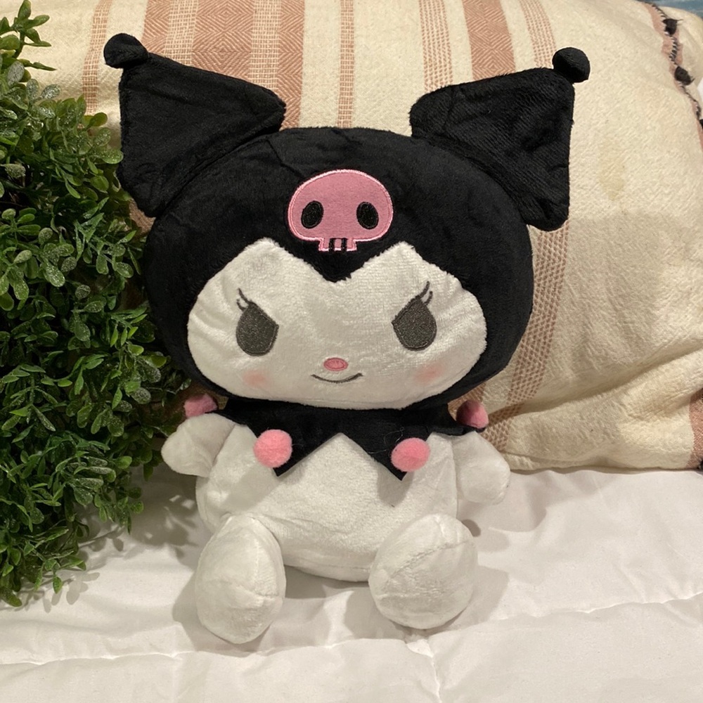 Kuromi Black and Pink Stuffed Animal